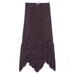 American Eagle Heart Dots Midi Skirt